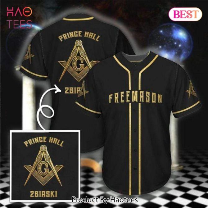 Freemason Baseball Jersey - Custom Prince Hall Design, Masonic Apparel By Haotees