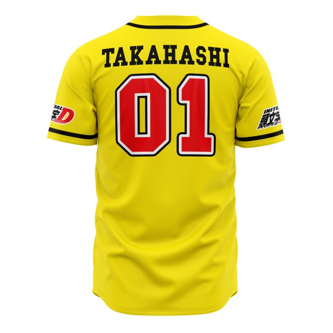 Redsuns Yellow Racing Jersey - Stylish Initial D Baseball Shirt For Fans - Image 2