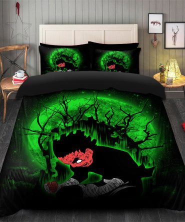 Rock Lee Power Up Moonlight Bedding Set Duvet Cover And 2 Pillowcases