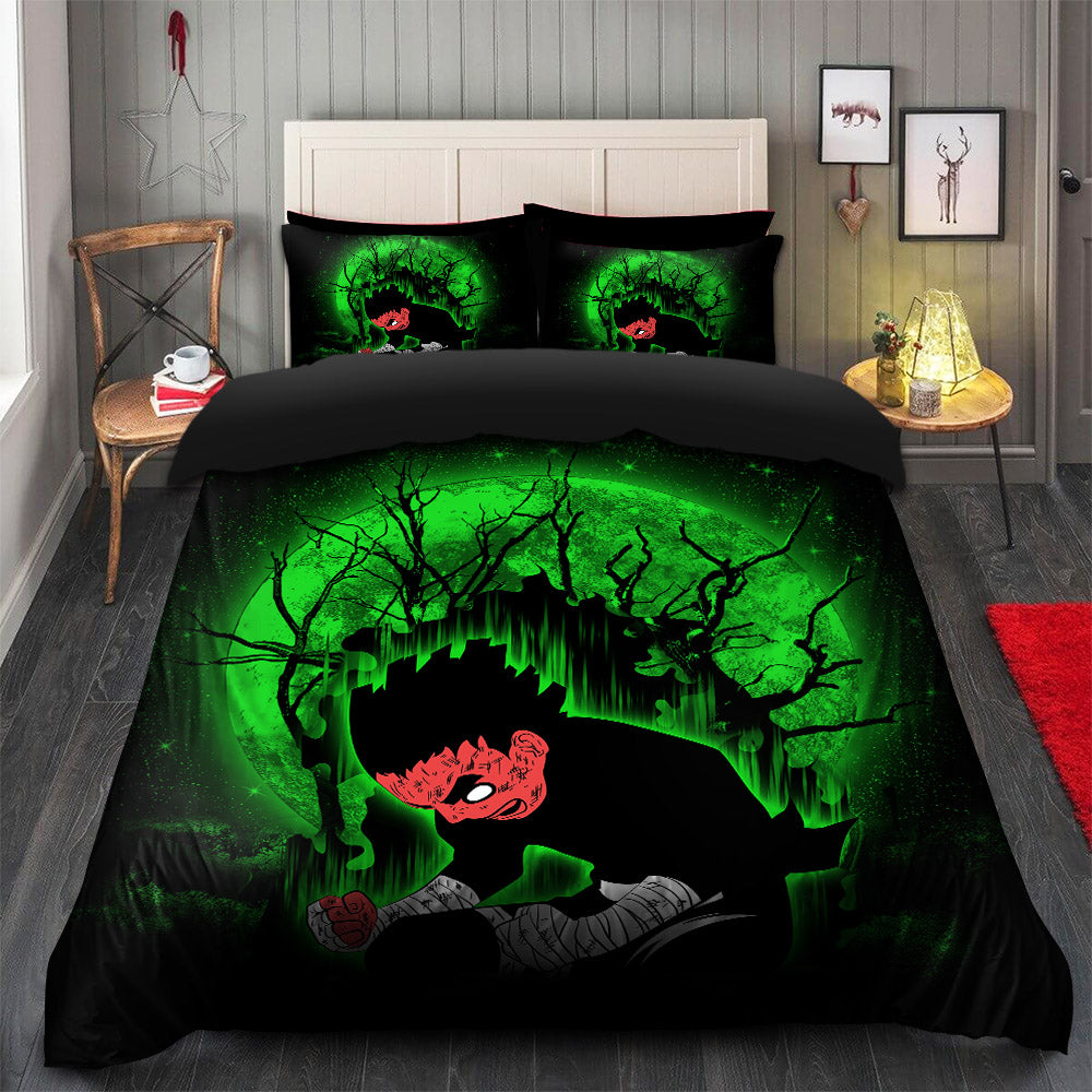 Rock Lee Power Up Moonlight Bedding Set Duvet Cover And 2 Pillowcases