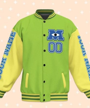 Vibrant Green & Yellow Varsity Jacket - Eye-Catching Design, Unisex Style, Perfect For Casual Wear