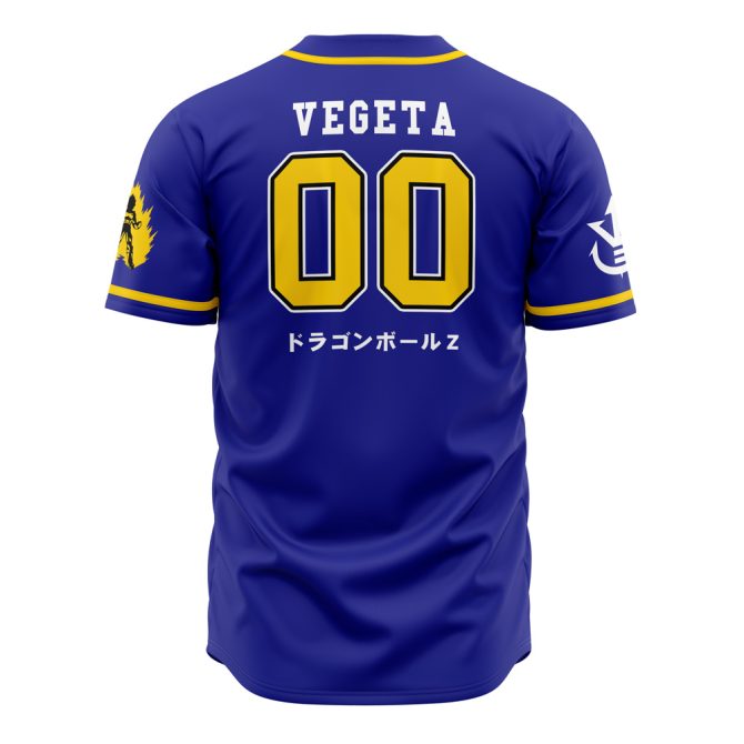 Stylish Blue Saiyans Baseball Jersey - Unisex Sportswear With Bold Design - Image 2