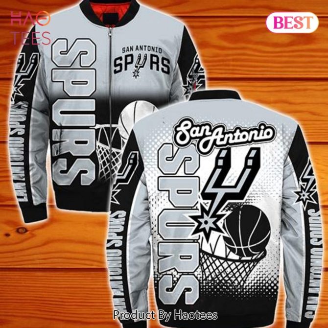 New Fashion   San Antonio Spurs Bomber Jacket Winter Coat Gift For Men