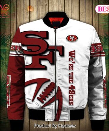 New Fashion   San Francisco 49Ers Bomber Jacket Graphic Balls Gift For Fans