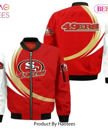 New Fashion   San Francisco 49Ers Bomber Jacket Graphic Curve