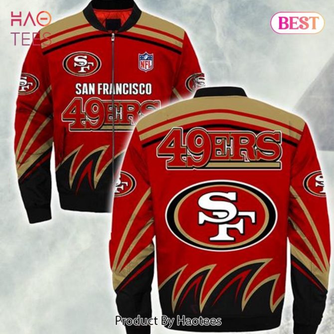 New Fashion   San Francisco 49Ers Bomber Jacket Style Winter Coat Gift For Men