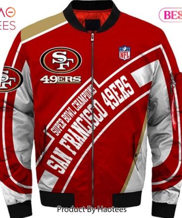New Fashion   San Francisco 49Ers Bomber Jacket Super Bowl Champions Winter Gift For Men