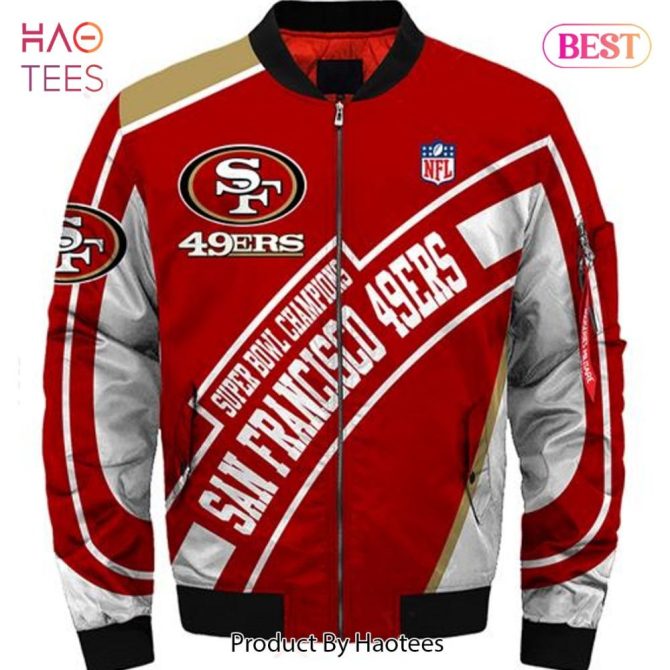 New Fashion   San Francisco 49Ers Bomber Jacket Super Bowl Champions Winter Gift For Men