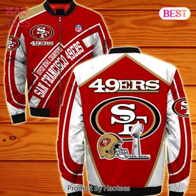 New Fashion   San Francisco 49Ers Bomber Jacket Super Bowl Champions Winter Gift For Men - Image 3