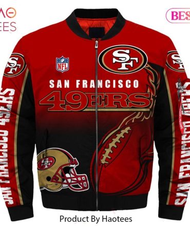 New Fashion   San Francisco 49Ers Bomber Jacket Winter Coat Gift For Men