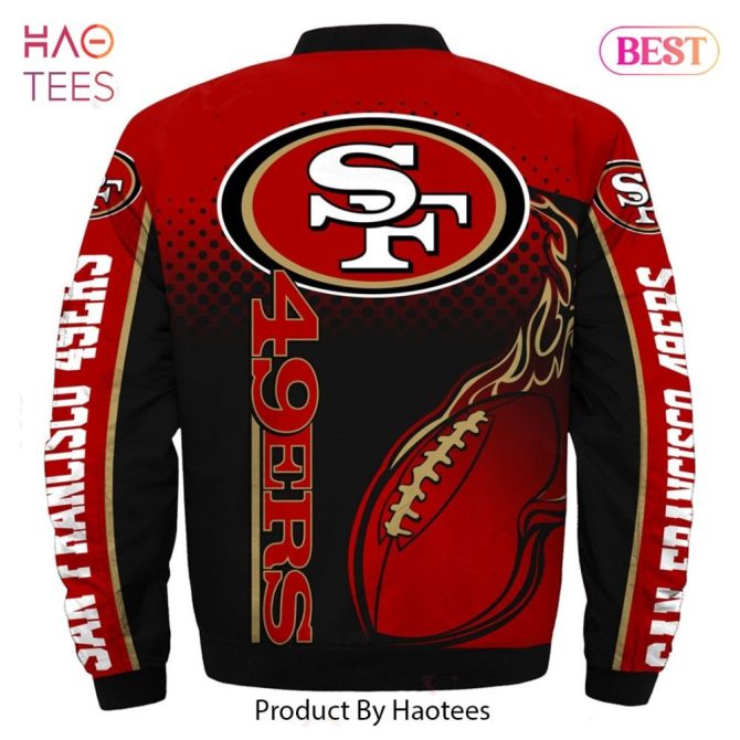 New Fashion   San Francisco 49Ers Bomber Jacket Winter Coat Gift For Men - Image 2