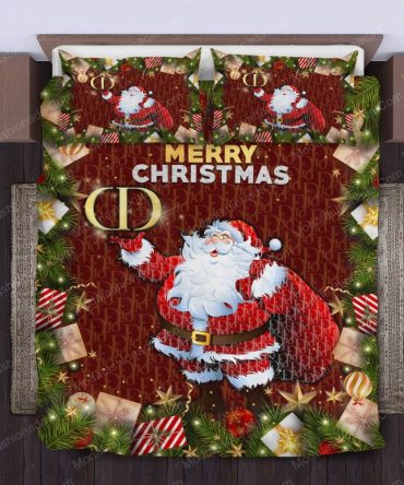Santa Claus Dior Merry Christmas Bedding Sets