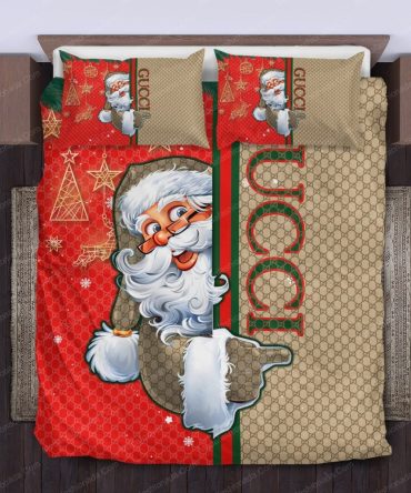 Santa Claus Gucci Pattern Bedding Sets