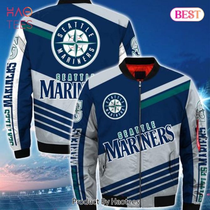 New Fashion   Seattle Mariners Bomber Jacket Style Winter Coat Gift For Men