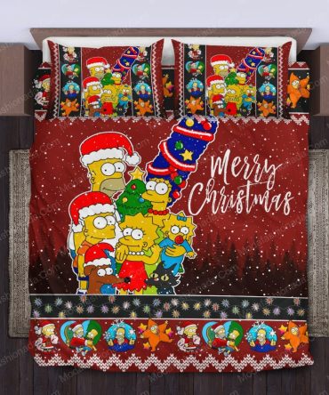 Festive Cartoon Family Christmas Bedding Set - Cozy Holiday Comfort