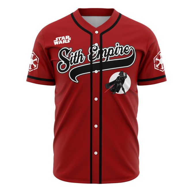 Red Star Wars Sith Empire Baseball Jersey – Dark Side Fan Apparel