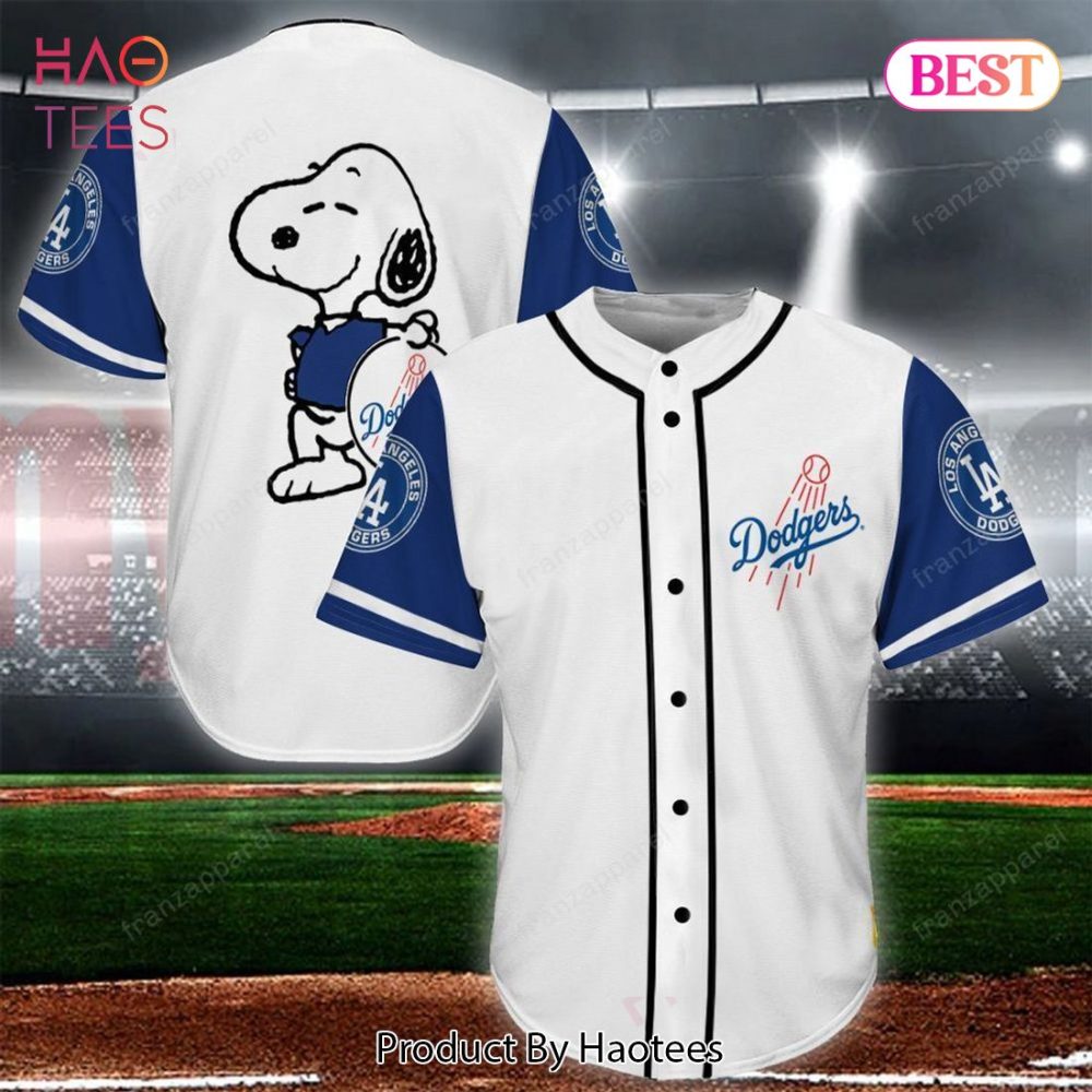 Snoopy Dodgers Jersey - Limited Edition Baseball Fan Gear, Men'S Sizes