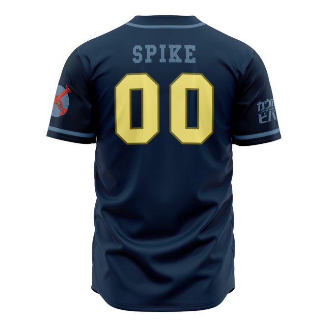 Space Cowboys Baseball Jersey - Stylish Navy Blue Sportswear With Retro Graphics - Image 2