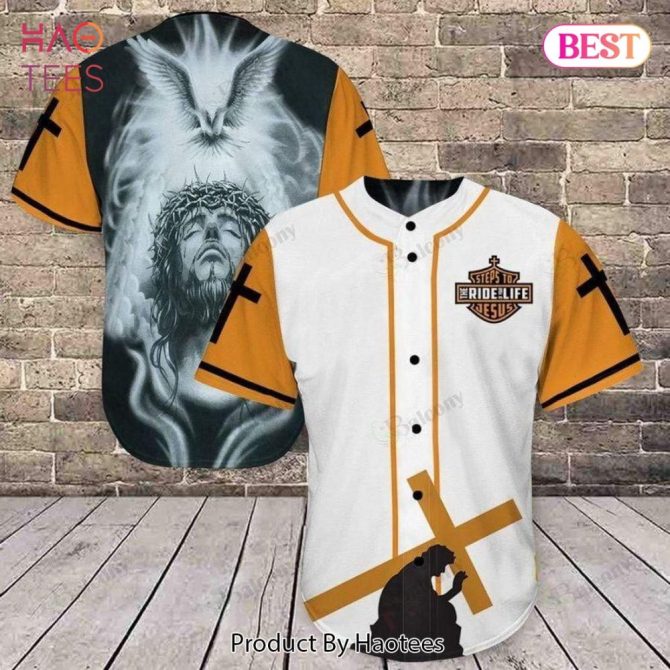 Faith-Inspired Baseball Jersey - Unique Jesus & Dove Design, Perfect Christian Gift