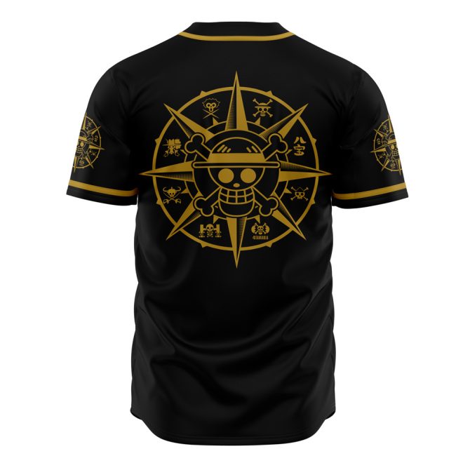 Anime-Inspired Black & Gold Baseball Jersey - Premium Quality, Unique Design - Image 2
