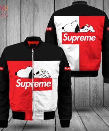 Exclusive Snoopy Supreme Bomber Jacket - Limited Edition Streetwear For Trendsetters
