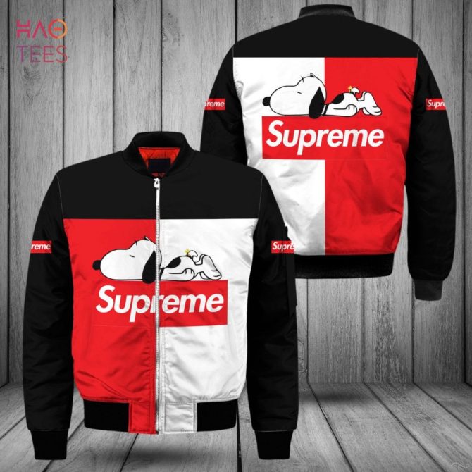 Exclusive Snoopy Supreme Bomber Jacket - Limited Edition Streetwear For Trendsetters