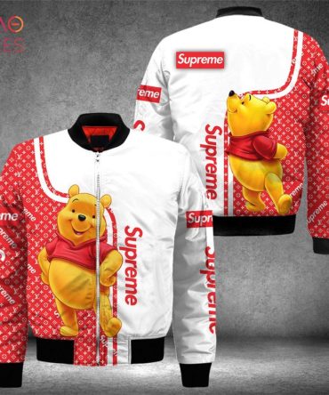 The Best Supreme Luxury Brand Winnie The Pooh Bomber Jacket Pod Design