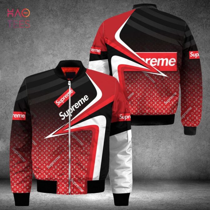 Stylish Red & Black Graphic Bomber Jacket - Bold Streetwear Fashion For Men