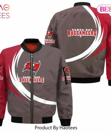 New Fashion   Tampa Bay Buccaneers Bomber Jacket Graphic Curve