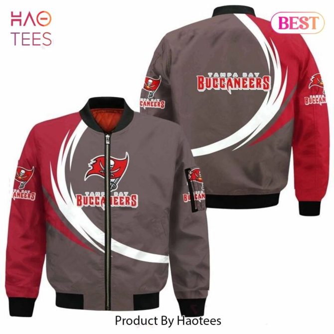 New Fashion   Tampa Bay Buccaneers Bomber Jacket Graphic Curve
