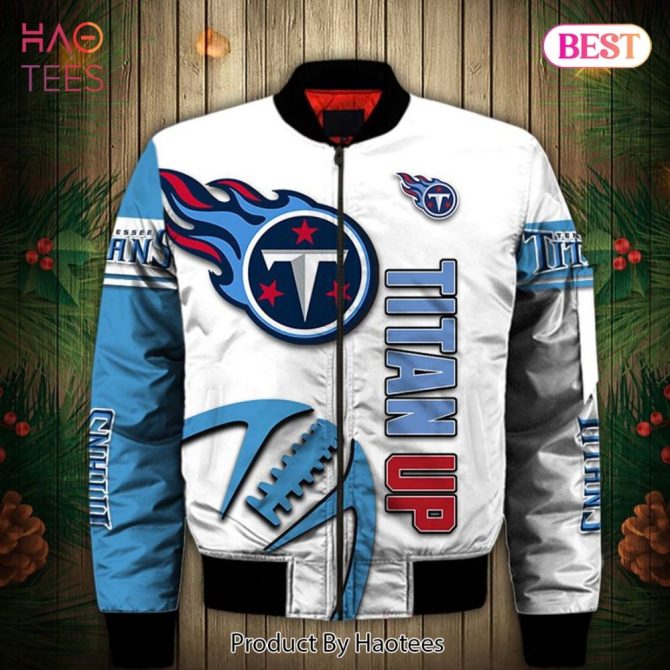 New Fashion   Tennessee Titans Bomber Jacket Graphic Balls Gift For Fans