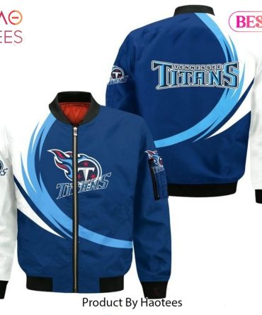 New Fashion   Tennessee Titans Bomber Jacket Graphic Curve