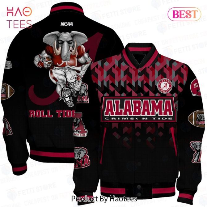 Alabama Crimson Tide Ncaa Jacket - Roll Tide Graphic Bomber By Haotees