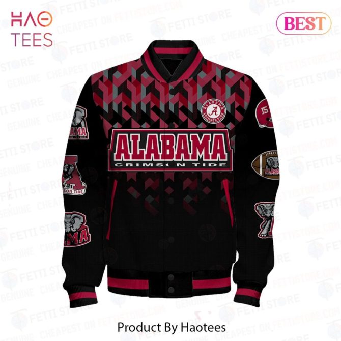 Alabama Crimson Tide Ncaa Jacket - Roll Tide Graphic Bomber By Haotees - Image 2
