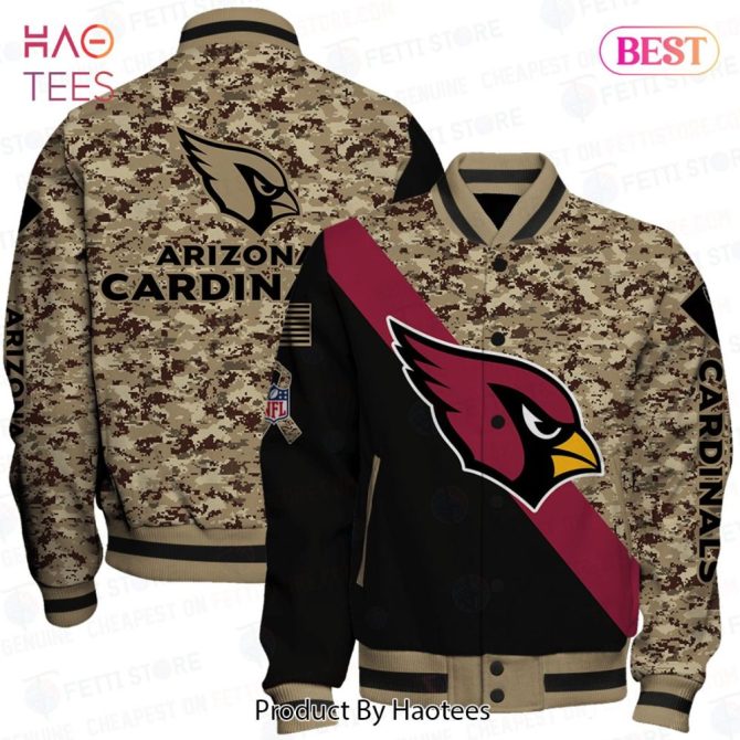Arizona Cardinals Camo Bomber Jacket - Stylish Nfl Fan Apparel For Game Day