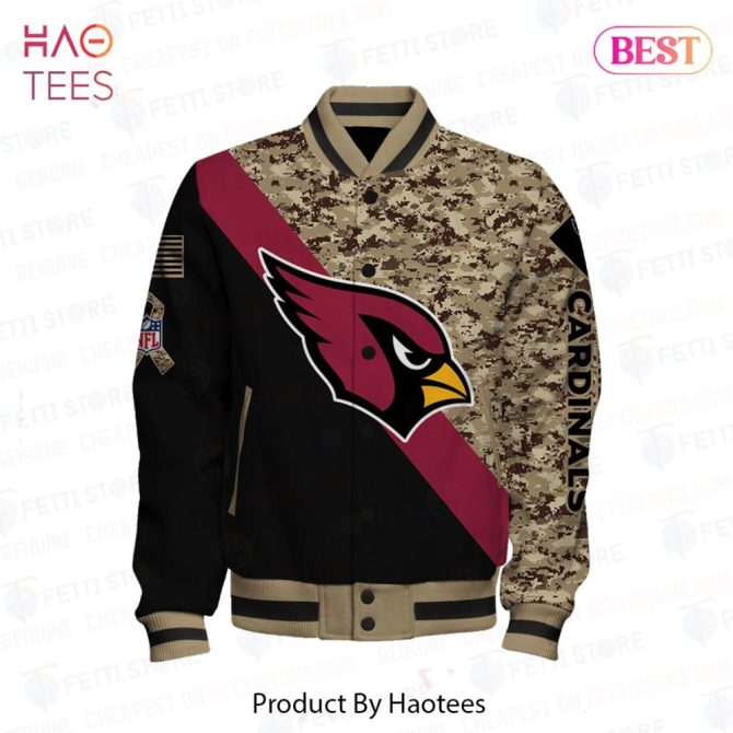 Arizona Cardinals Camo Bomber Jacket - Stylish Nfl Fan Apparel For Game Day - Image 2