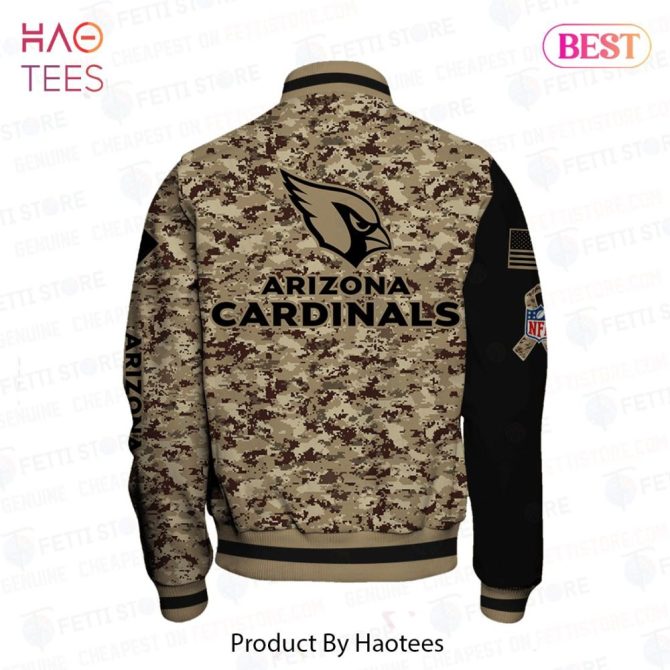 Arizona Cardinals Camo Bomber Jacket - Stylish Nfl Fan Apparel For Game Day - Image 3