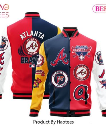 Atlanta Braves Varsity Jacket - Bold Color Block Design For Ultimate Fan Style!