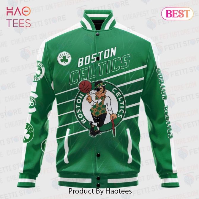 Boston Celtics Fans' Green Varsity Jacket – Stylish Nba Team Apparel By Haotees - Image 2
