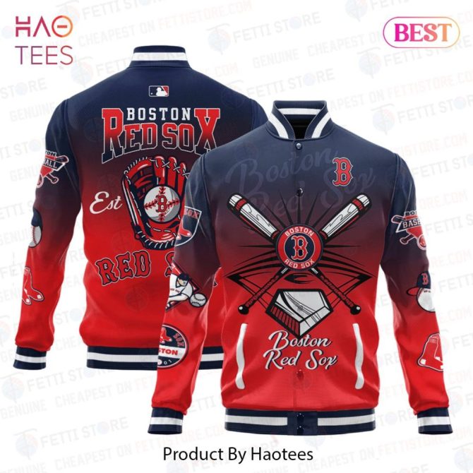 Boston Red Sox Varsity Jacket - Ultimate Fan Gear By Haotees