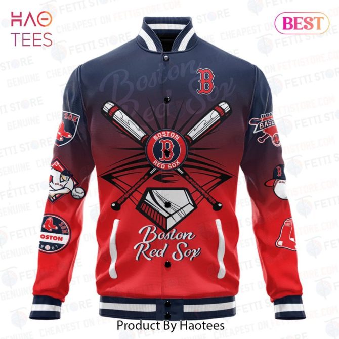 Boston Red Sox Varsity Jacket - Ultimate Fan Gear By Haotees - Image 2