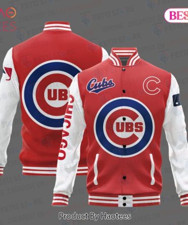 Chicago Cubs Red Varsity Jacket - Stylish Baseball Fan Gear For Men & Women