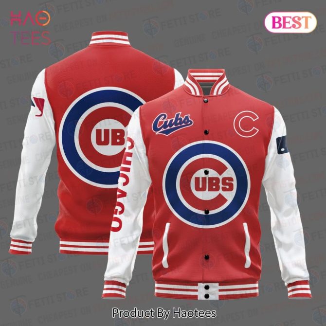 Chicago Cubs Red Varsity Jacket - Stylish Baseball Fan Gear For Men & Women