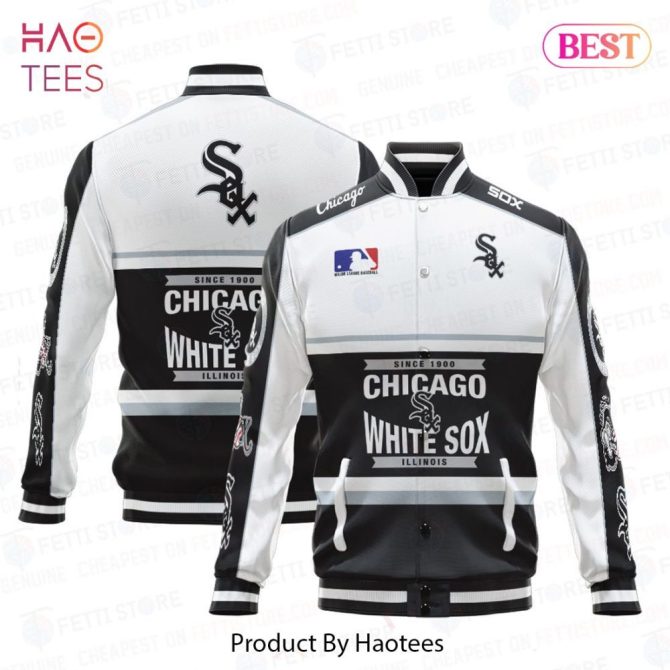 Chicago White Sox Mlb Varsity Jacket - Stylish Black & White Fan Apparel