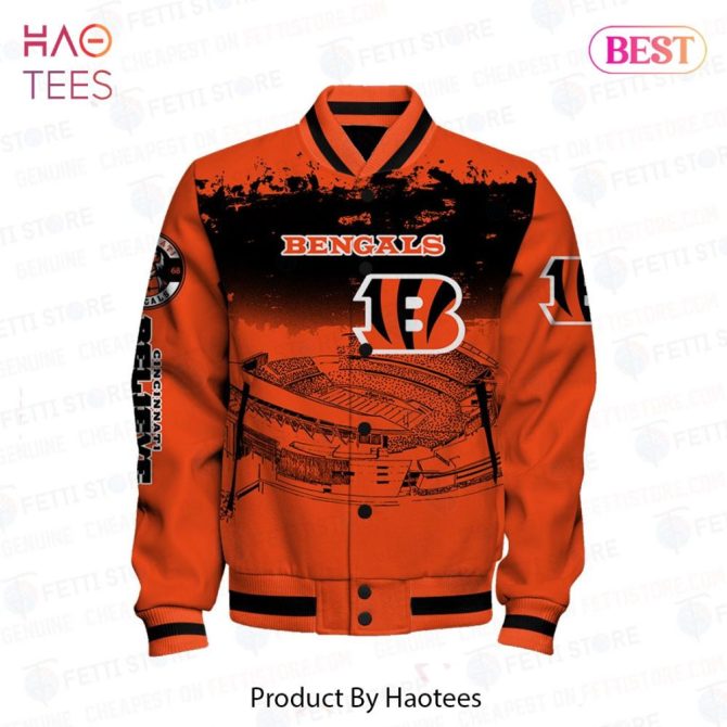 Die-Hard Bengals Fan Jacket – Bold Orange Graphic Design, Perfect For Game Day! - Image 2