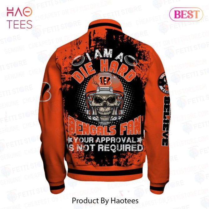 Die-Hard Bengals Fan Jacket – Bold Orange Graphic Design, Perfect For Game Day! - Image 3