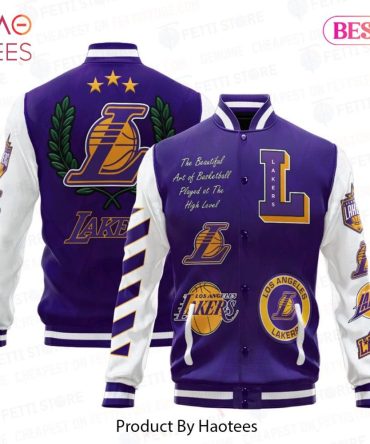 Stylish Los Angeles Lakers Varsity Jacket - Premium Quality, Perfect Gift For Fans!