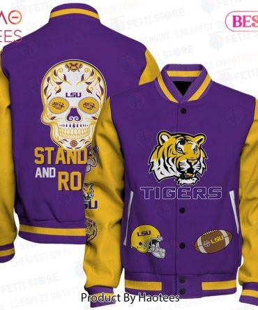 Lsu Tigers Varsity Jacket - Bold Purple & Gold Design For Fans