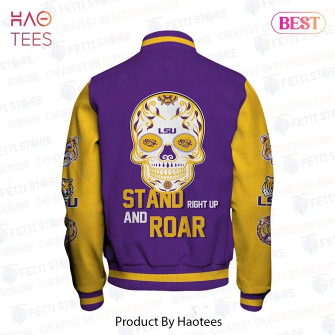 Lsu Tigers Varsity Jacket - Bold Purple & Gold Design For Fans - Image 3