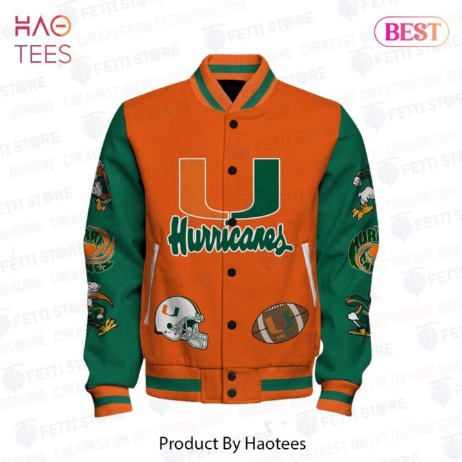 Miami Hurricanes Varsity Jacket - Bold Design , Perfect Sportswear Gift - Image 2